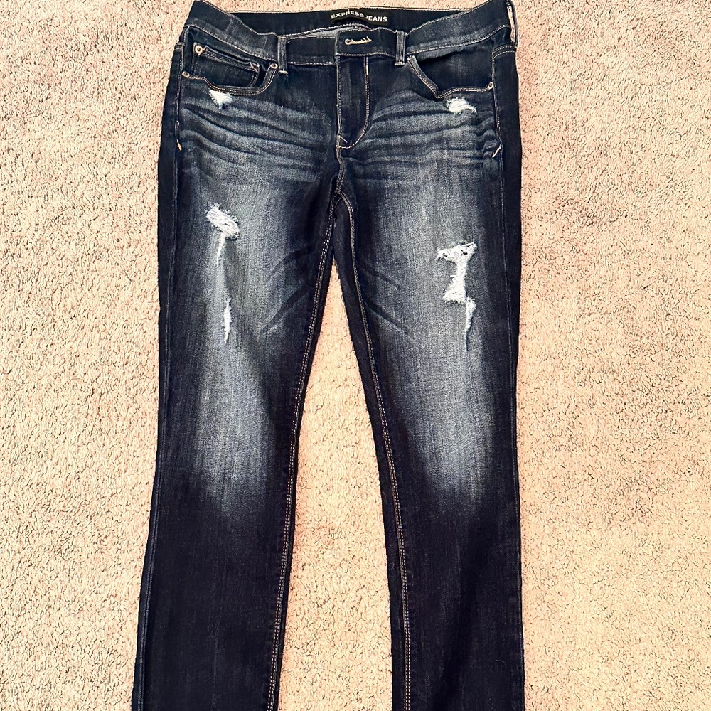 Dark blue jeans. Size 10R. Express